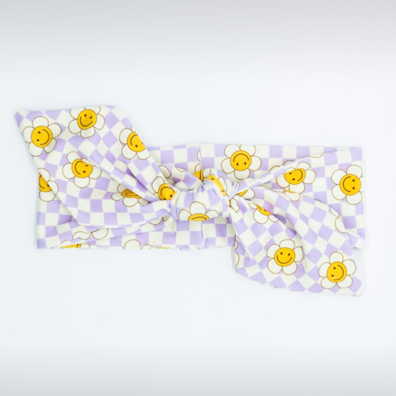 Smiley Flower Baby Headband